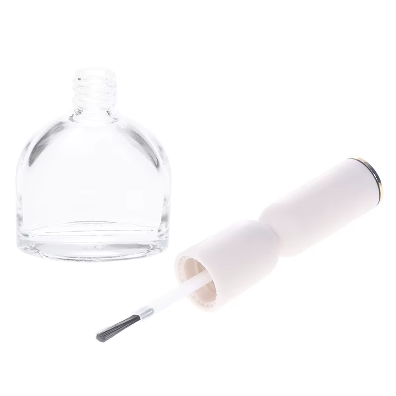 Flacon de vernis à ongles en verre miniature de 13 ml avec pinceaux
