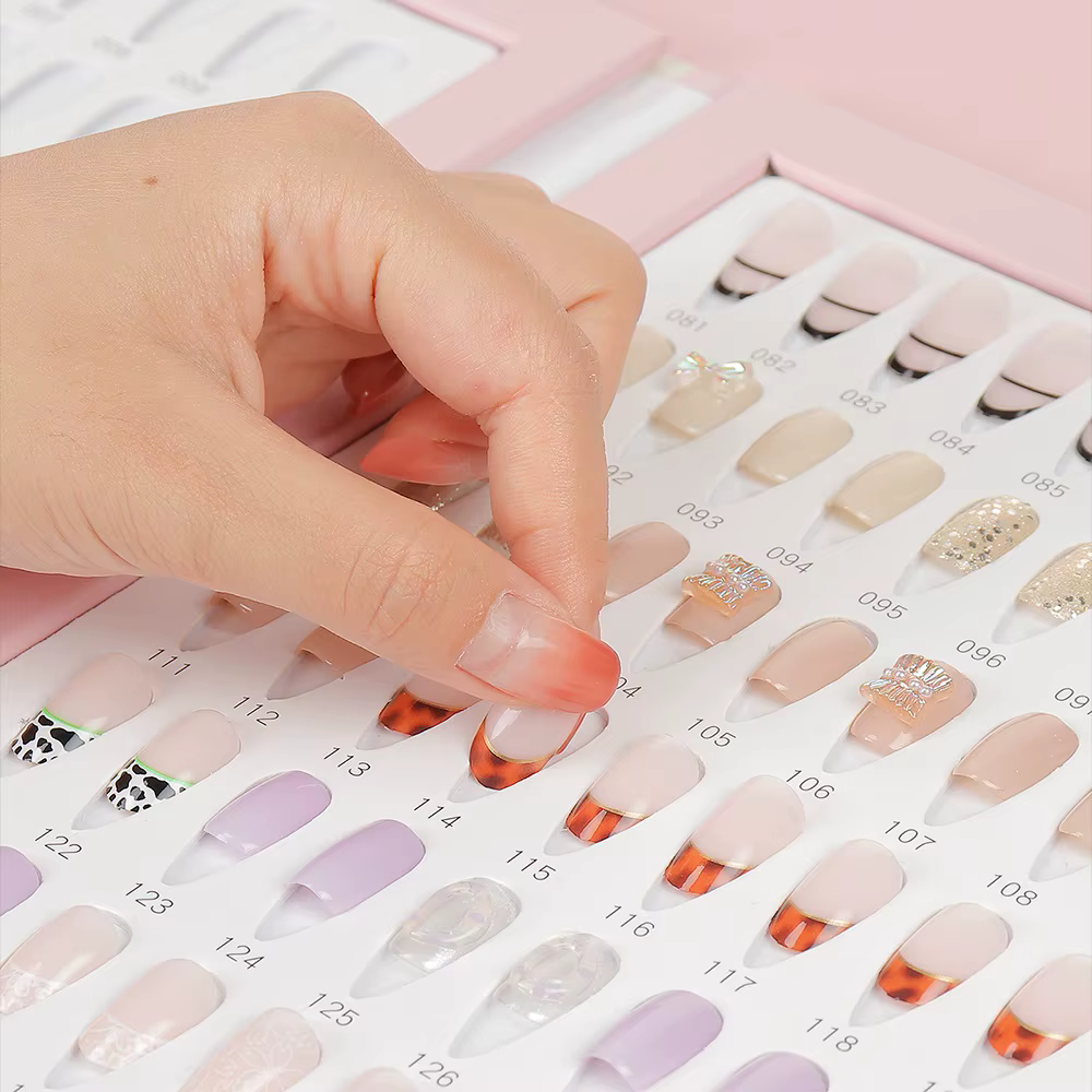 160 pièces couleurs faux ongles conseils livre d'affichage vernis