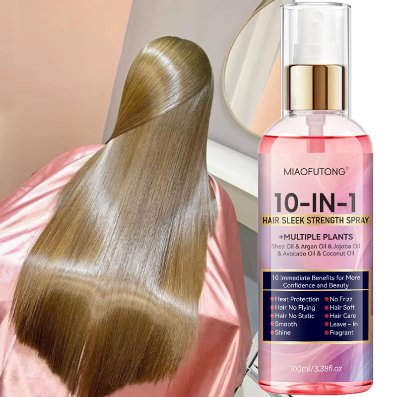Spray capillaire instantané doux 10 en 1 - après-shampoing sans rinçage pour la rétention des cheveux, rapide, doux et hydratant, prévention des dommages thermiques