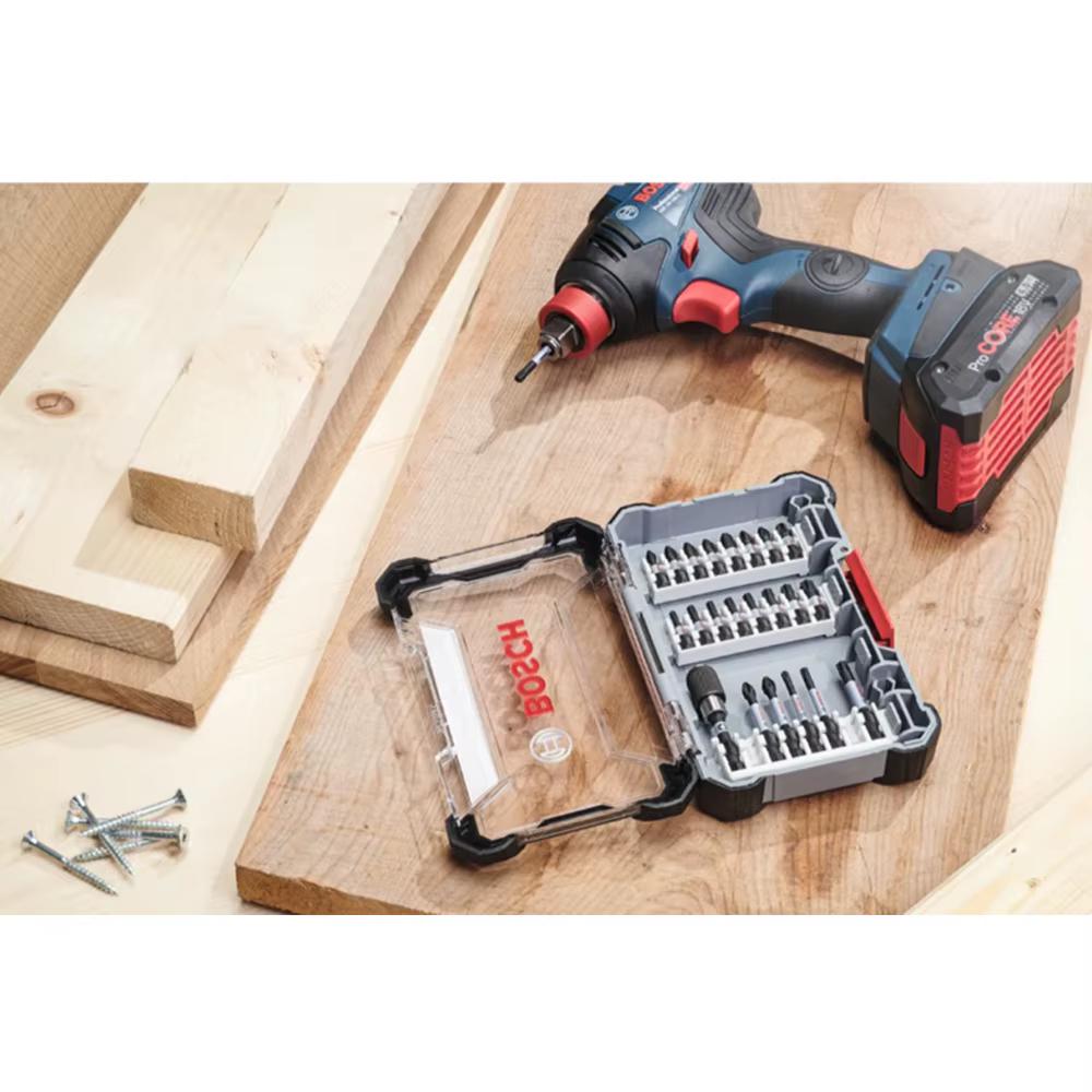 BOSCH Original Pick&Click – support pour tournevis et embouts de perçage, boîte de rangement multifonctionnelle pour bricolage, accessoire d'outillage combiné