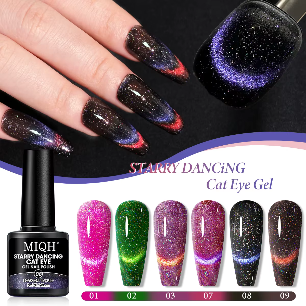 Vernis à ongles Gel 1 pièce-magnétique