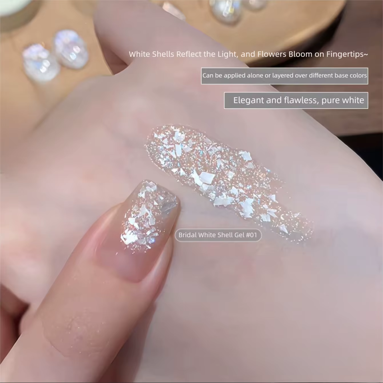 MN 10ML Beach Essentials Summer Nails Super Flash Glitter Whitening Popular Color Dreamy Fairy Broken Diamond Gel Nail Polish