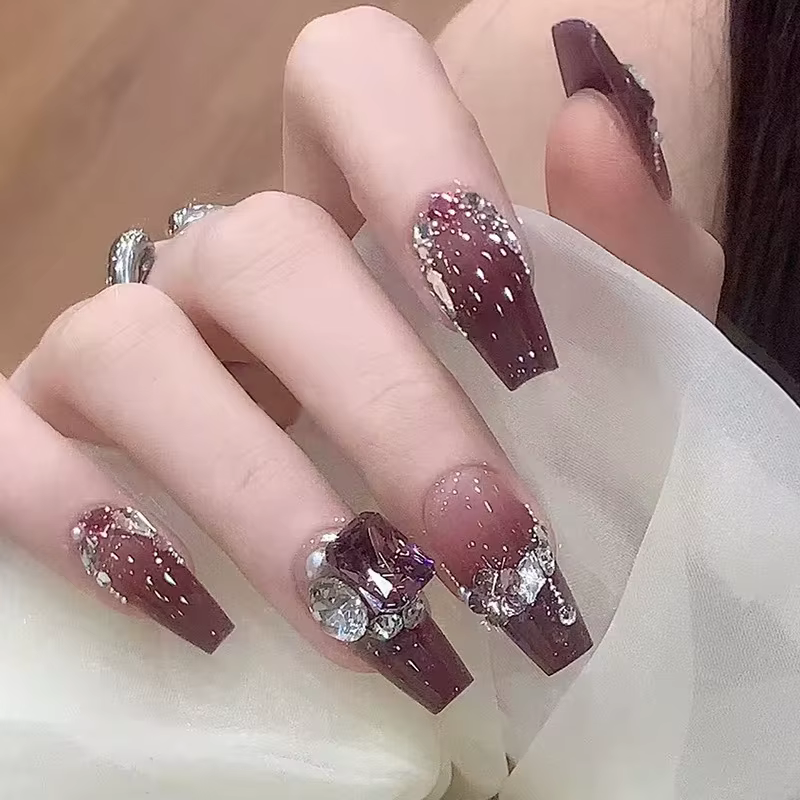 Faux ongles longs à pression pour Ballet
