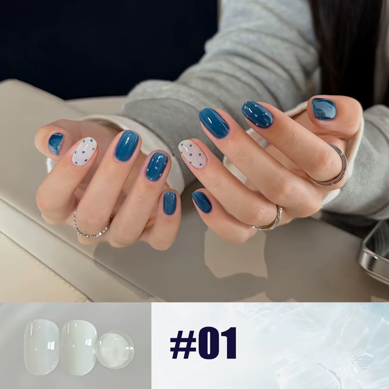 MN 10ML Nouvelle Série d'Été 2026 Populaire de Gels Ongles Aquamarine – Vernis Gelée Bleu Glace Clair Doux et