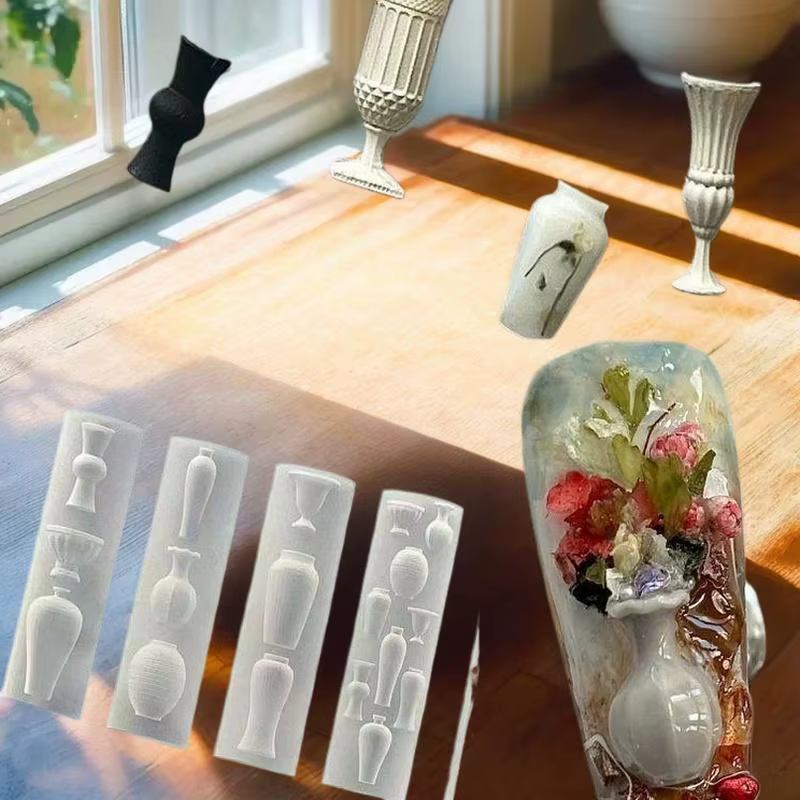 Moule en Silicone 3D pour décoration de manucure