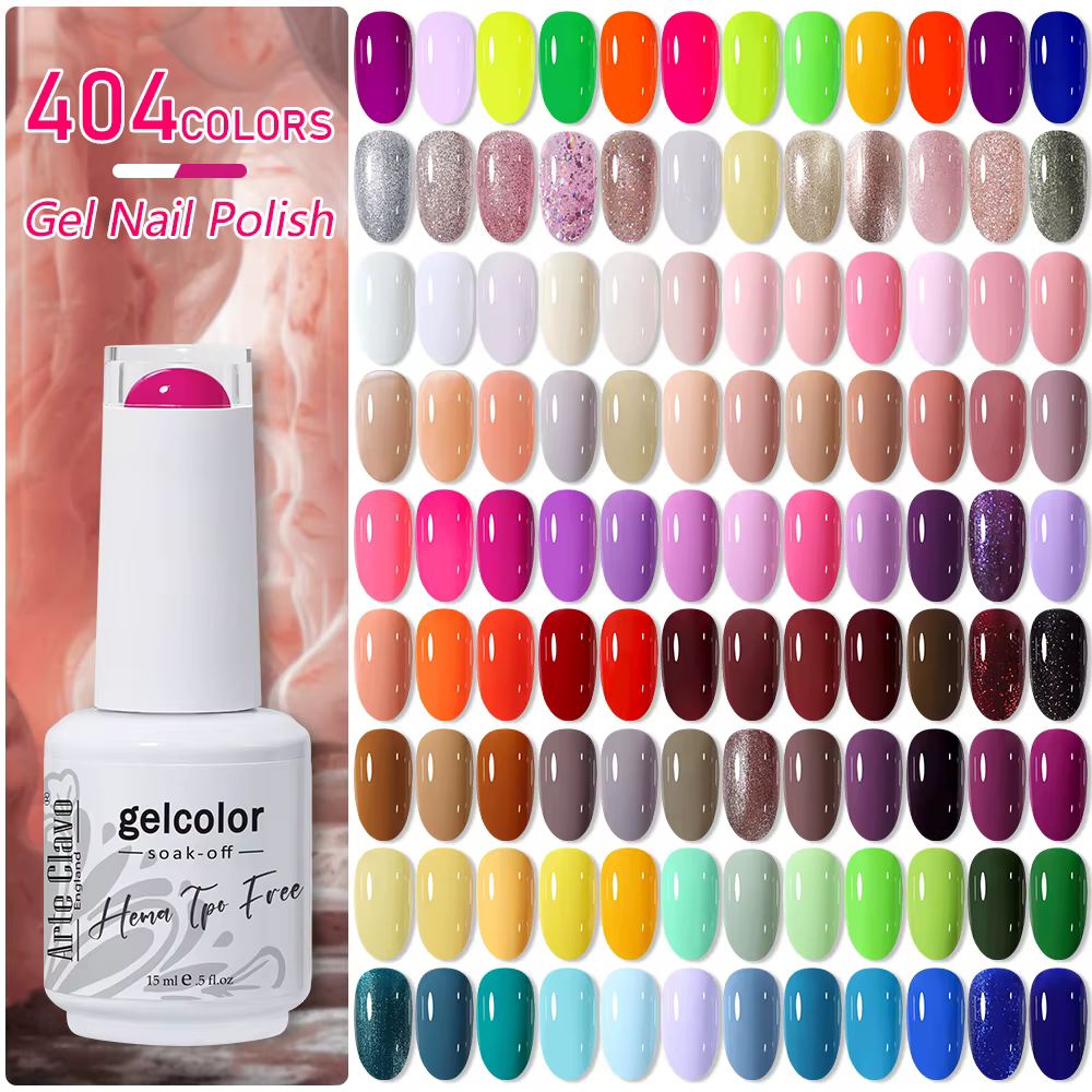 Arte Clavo Gel vernis à ongles 400 couleurs 15ml Semi Permanent Gel