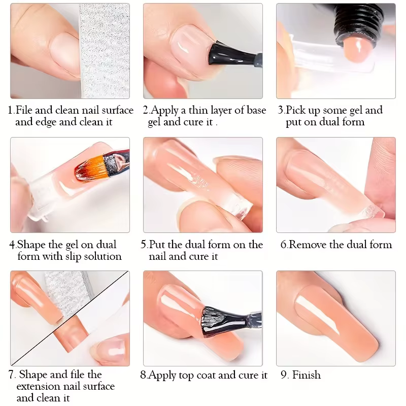 Kit d'extension d'ongles en polygel