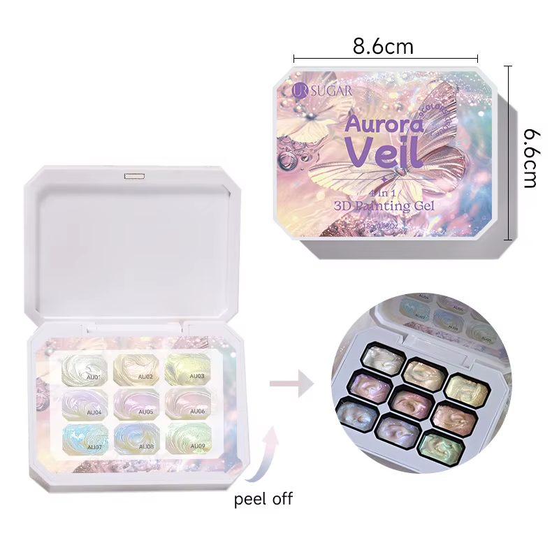 UR SUGAR Gel de Peinture 3D 4-en-1