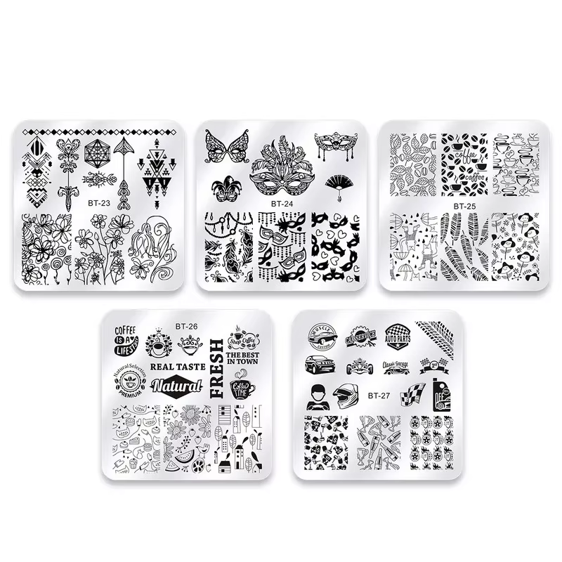 Plaques d'Estampage pour Ongles