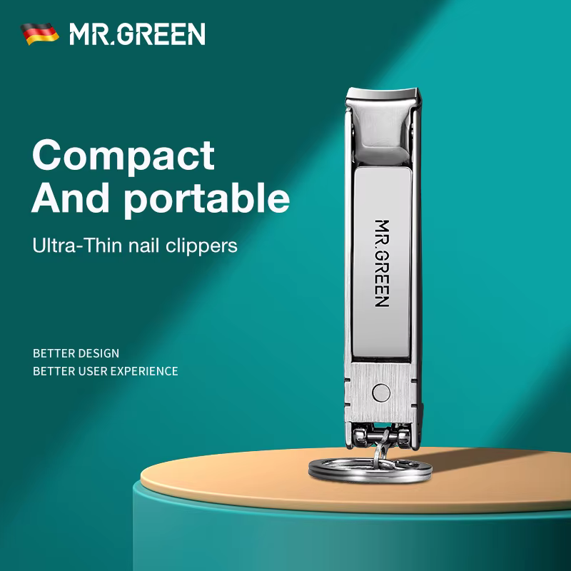 MR.GREEN coupe-ongles Ultra-mince pliable Portable voyage ciseaux à ongles coupe outils de manucure en acier inoxydable