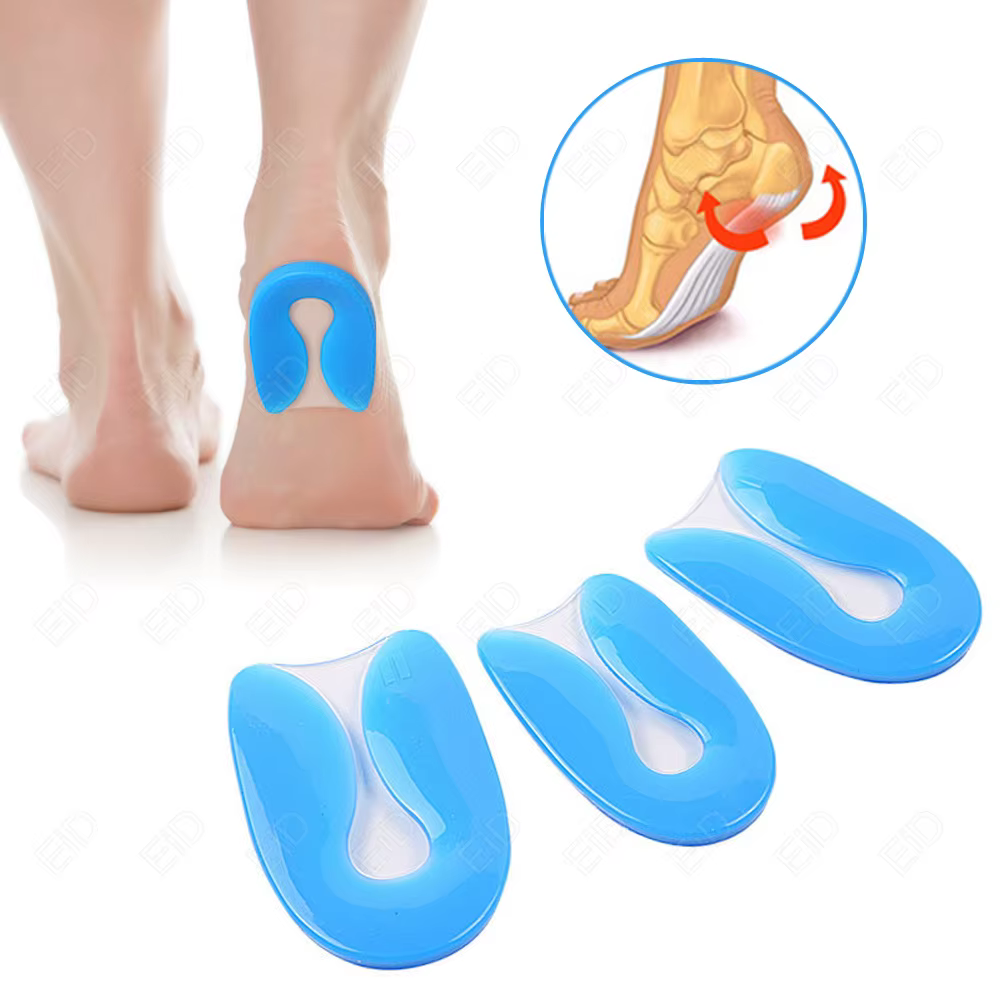 Semelles orthopédiques en Gel pour talon Stable, pour fasciite plantaire, tasse de talon pour douleur calcanaire, santé, soins des pieds, Support, coussin pour pieds droits