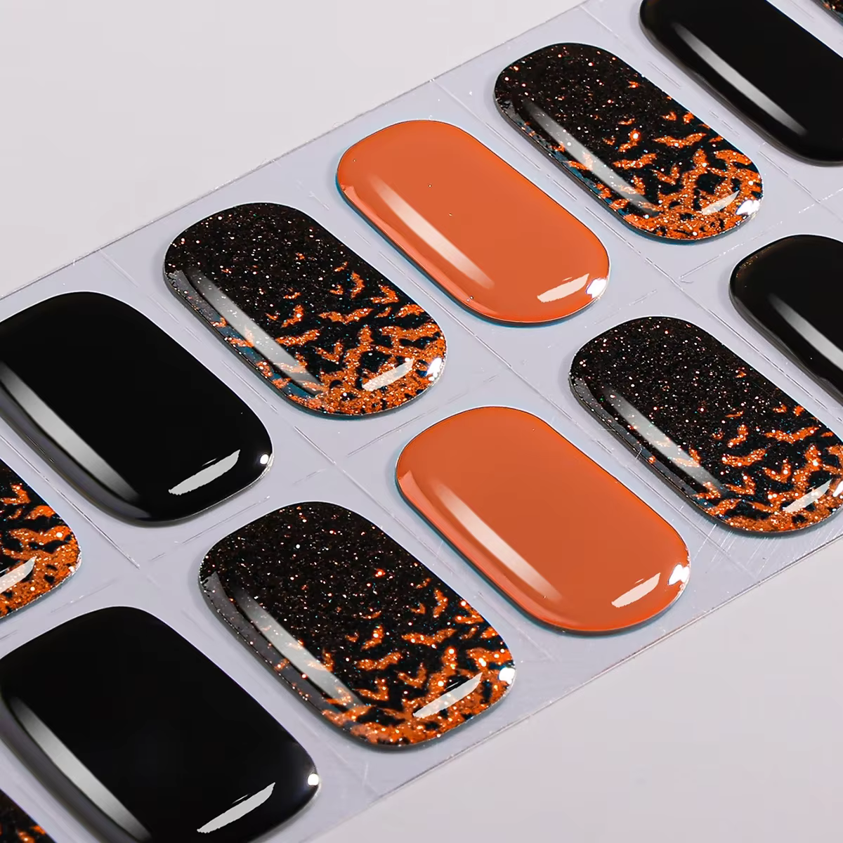 Autocollants pour ongles en Gel semi-durci pour Halloween