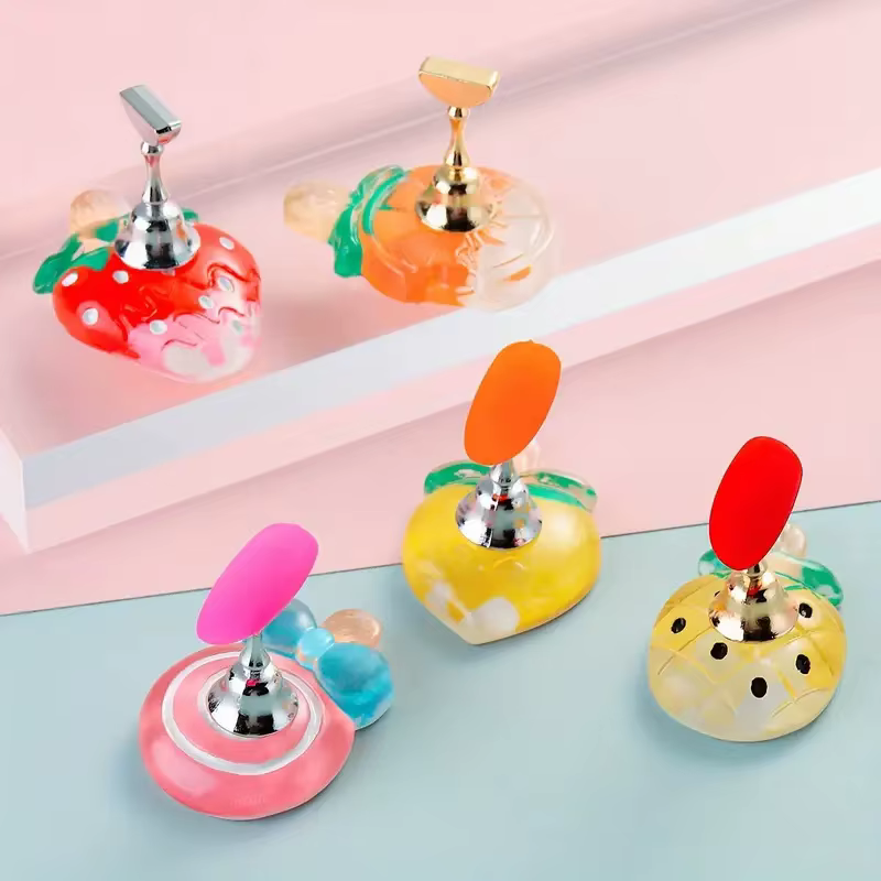 Support de pratique d'art d'ongle sur le thème des fruits avec base Harvey