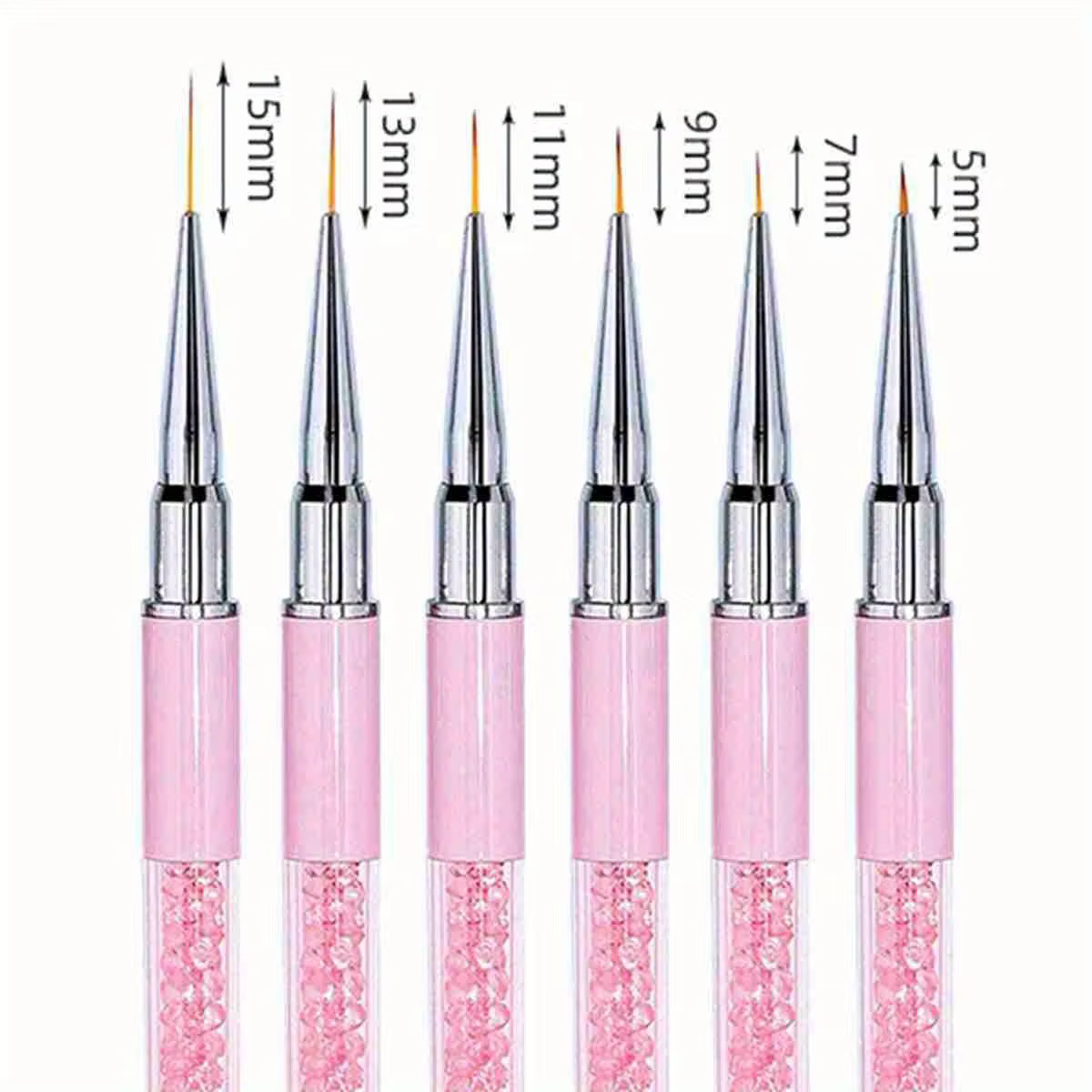 5/7/9/11/13/15mm ongles Art brosse lignes rayure fleur peinture dessin stylo acrylique UV Gel Extension grilles
