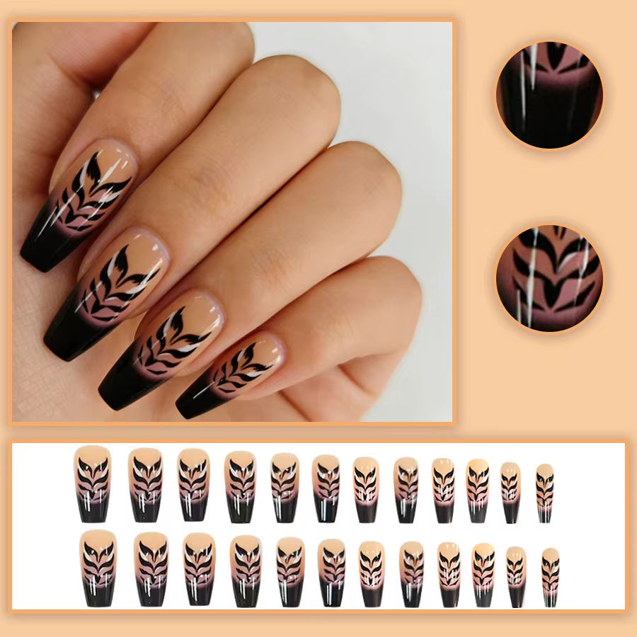 Faux ongles moyens pour femmes et filles
