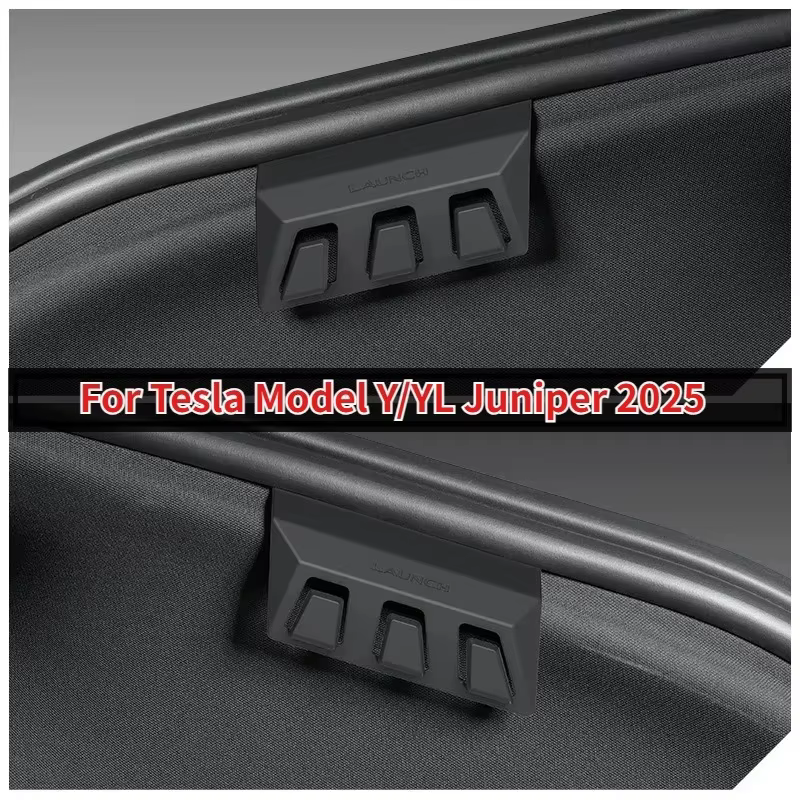 Pour Tesla Model Y/YL Juniper 2025 – Crochet de coffre en ABS, crochet de rangement latéral pour le coffre arrière, organisateur de sacs d'épicerie, accessoires de suspension