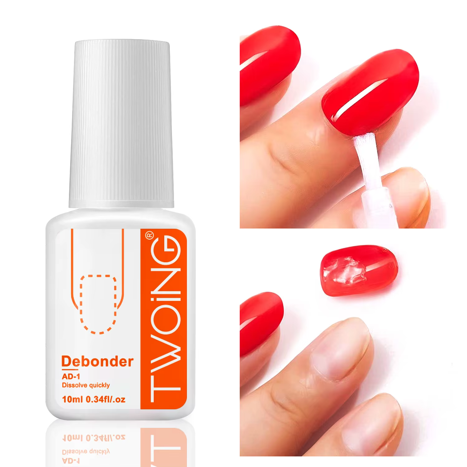 Dissolvant de colles pour enlever les faux ongles