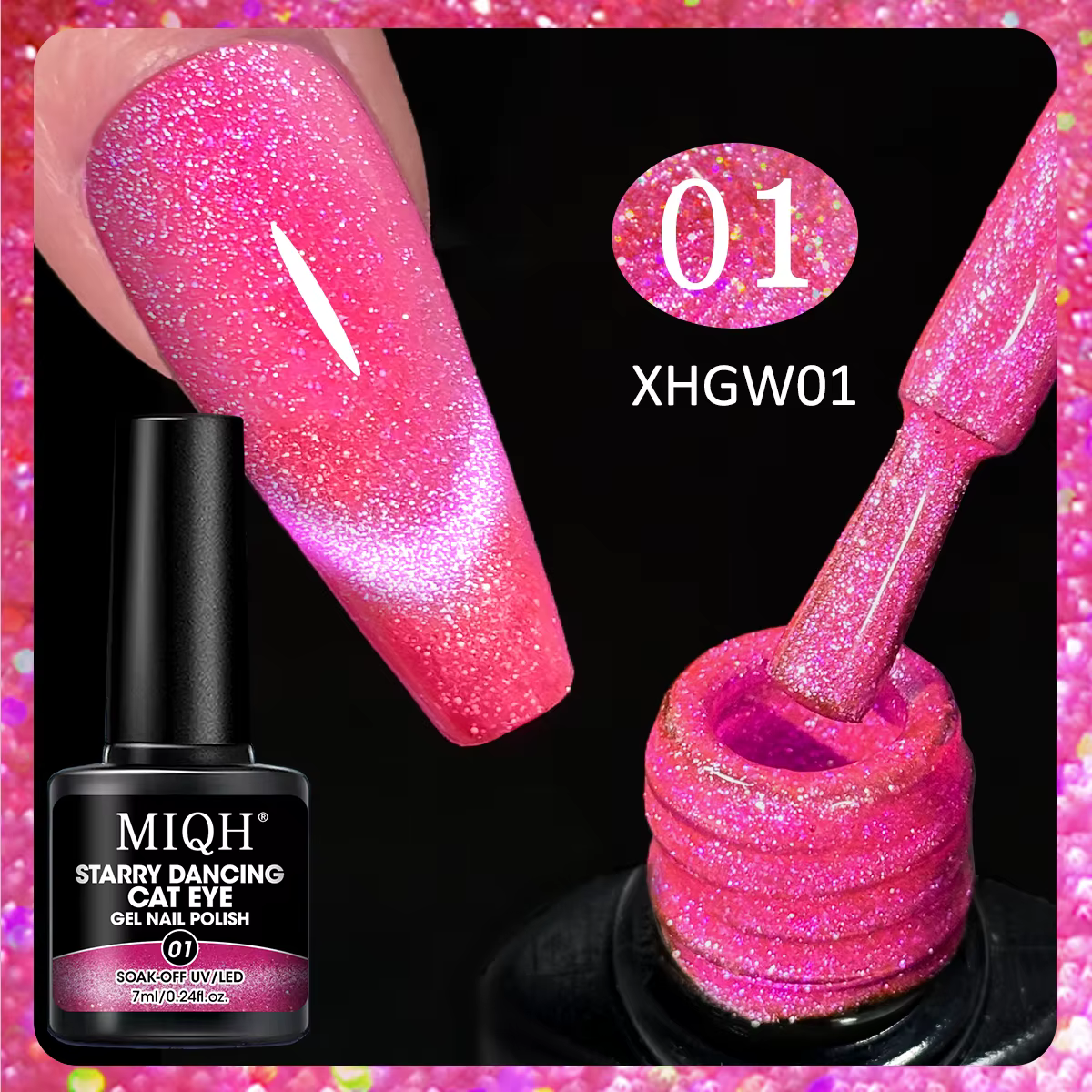 Vernis à ongles Gel 1 pièce-magnétique