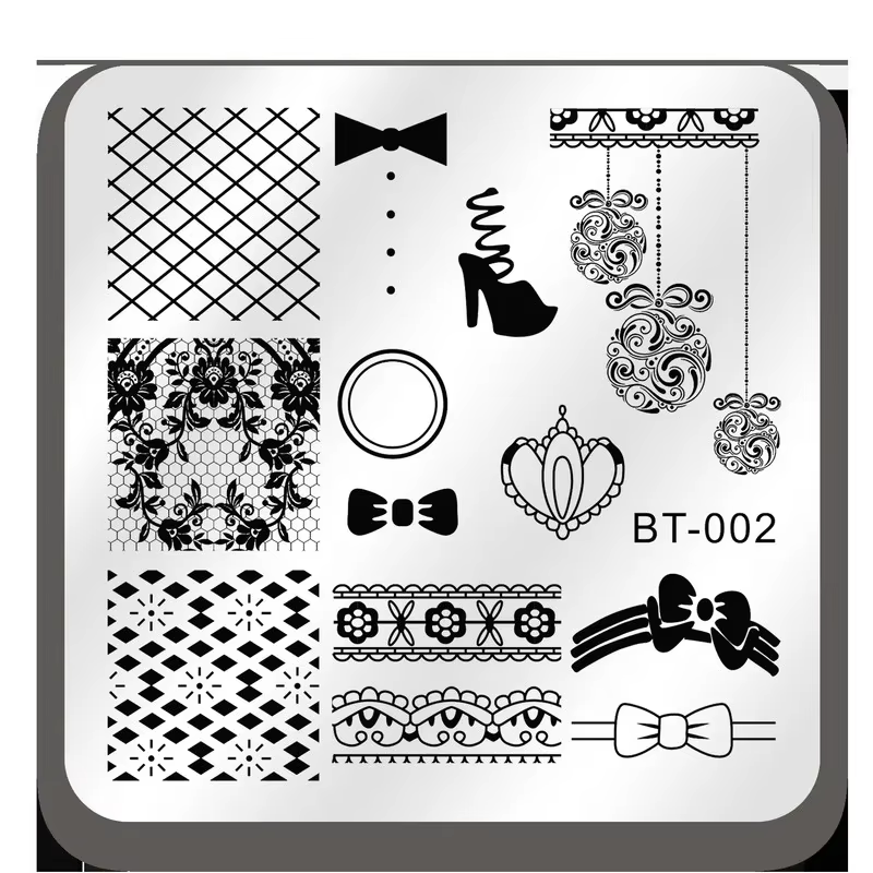 Plaques d'Estampage pour Ongles