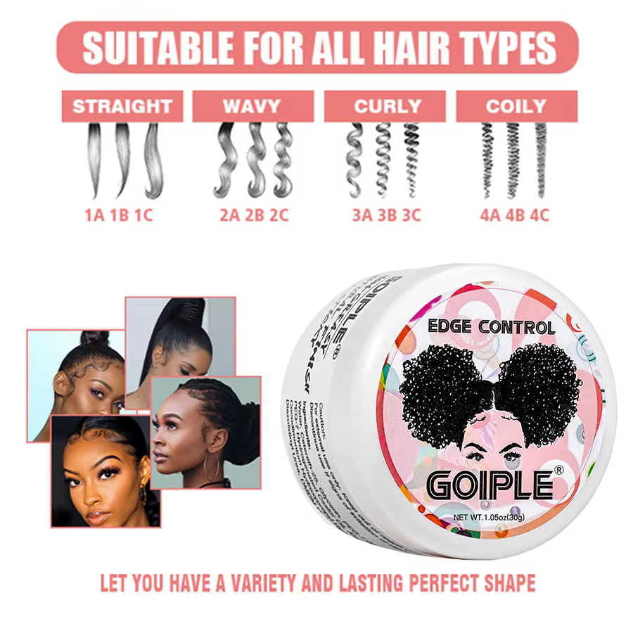 GOIPLE 3 saveurs fruitées 30g ensemble de Gel de contrôle des bords fixation des cheveux cassés lisse Anti-frisottis