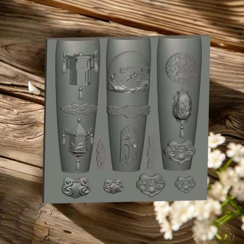 Moule en Silicone 3D pour décoration de manucure