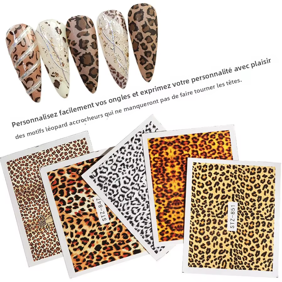 Autocollants de transfert d'eau pour Nail Art