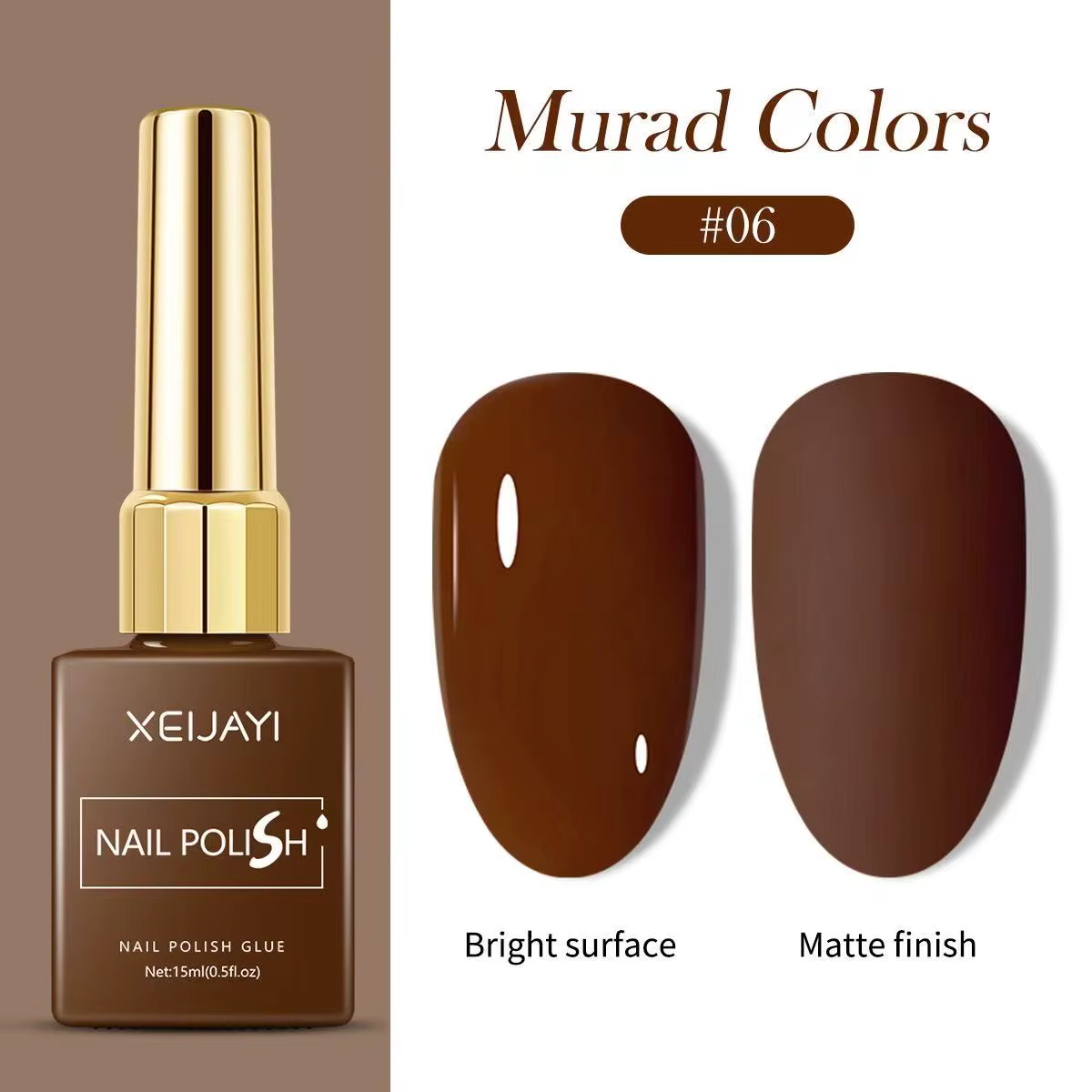 Ensemble de vernis à ongles Gel marron