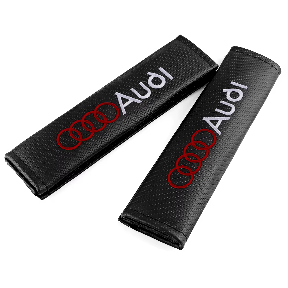 Couvre-ceinture de sécurité pour intérieur de voiture, protection d'épaule, badge, coussinet, accessoires automobiles pour Audi A1 A2 A3 A4 S6 Qyttro Sline RS Q2 Q3 TT A8
