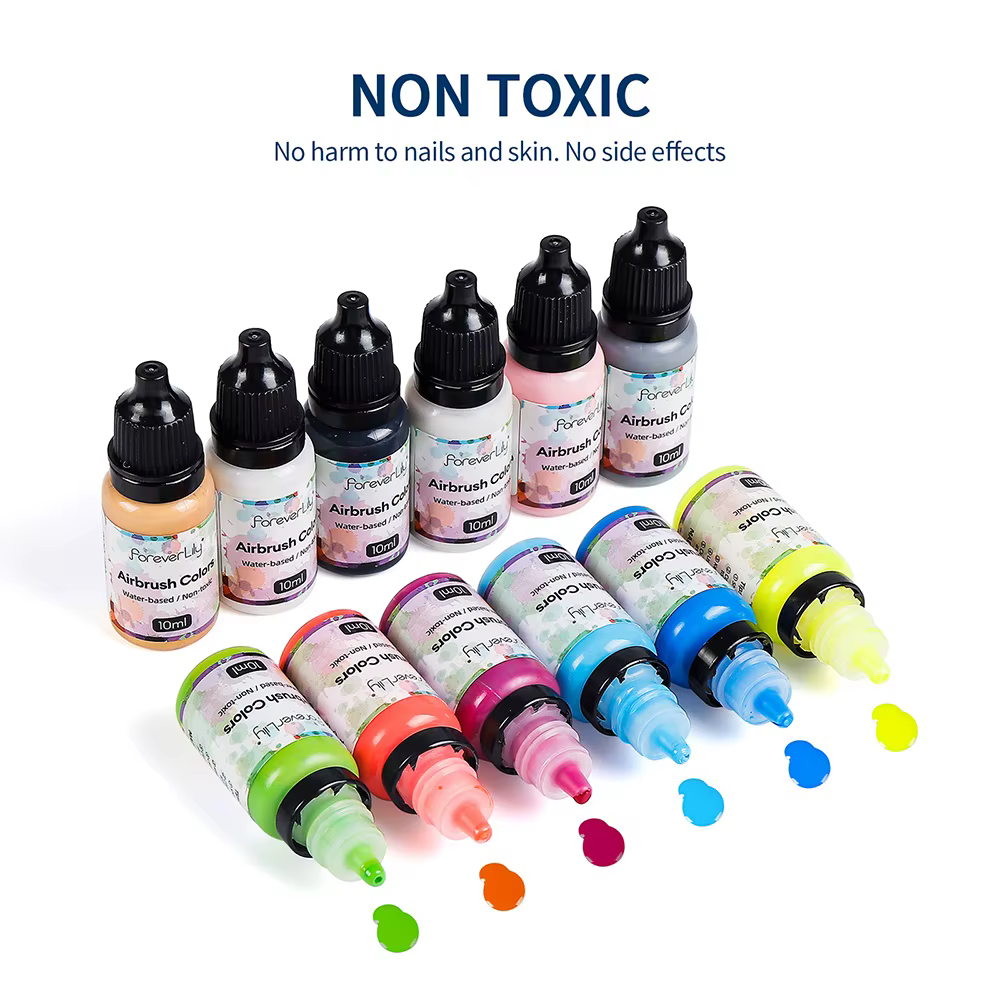 12 pièces vernis à ongles peinture aérographe encre