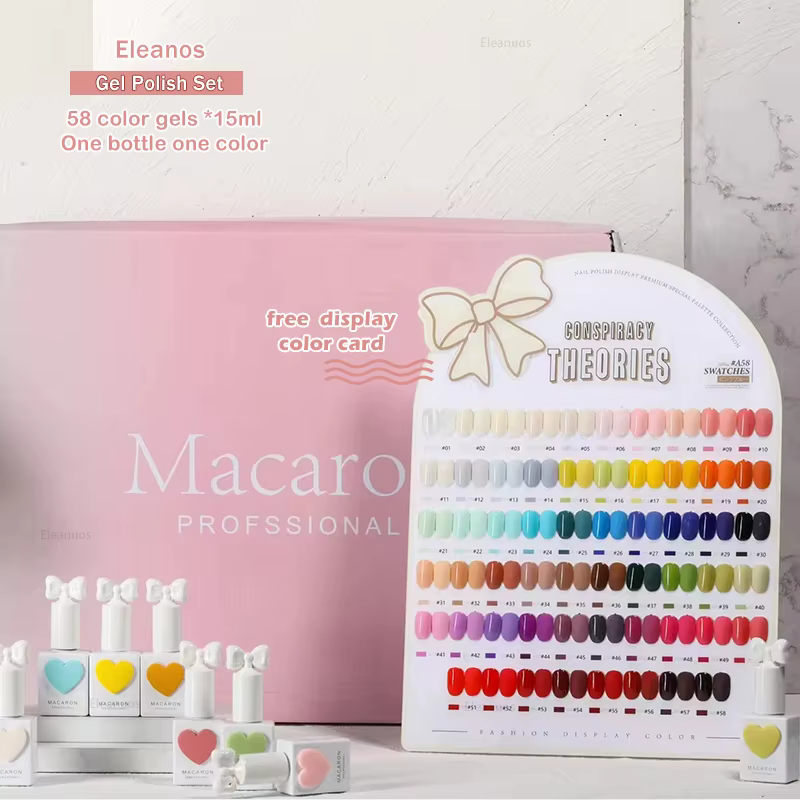 Eleanuos 58 couleurs Sansu coréen TPO gratuit Gel vernis ensemble UV Gel