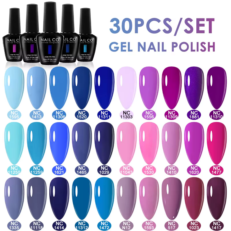 NAILCO – Kit de vernis à ongles en gel hybride semi-permanent