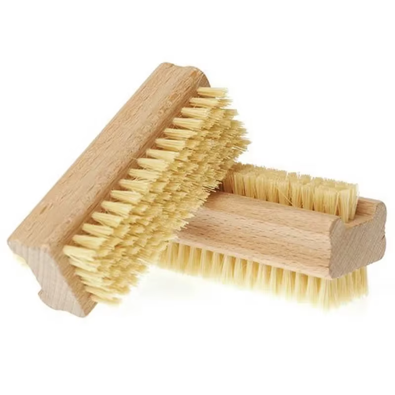 Brosse de nettoyage Double face en poils de bambou