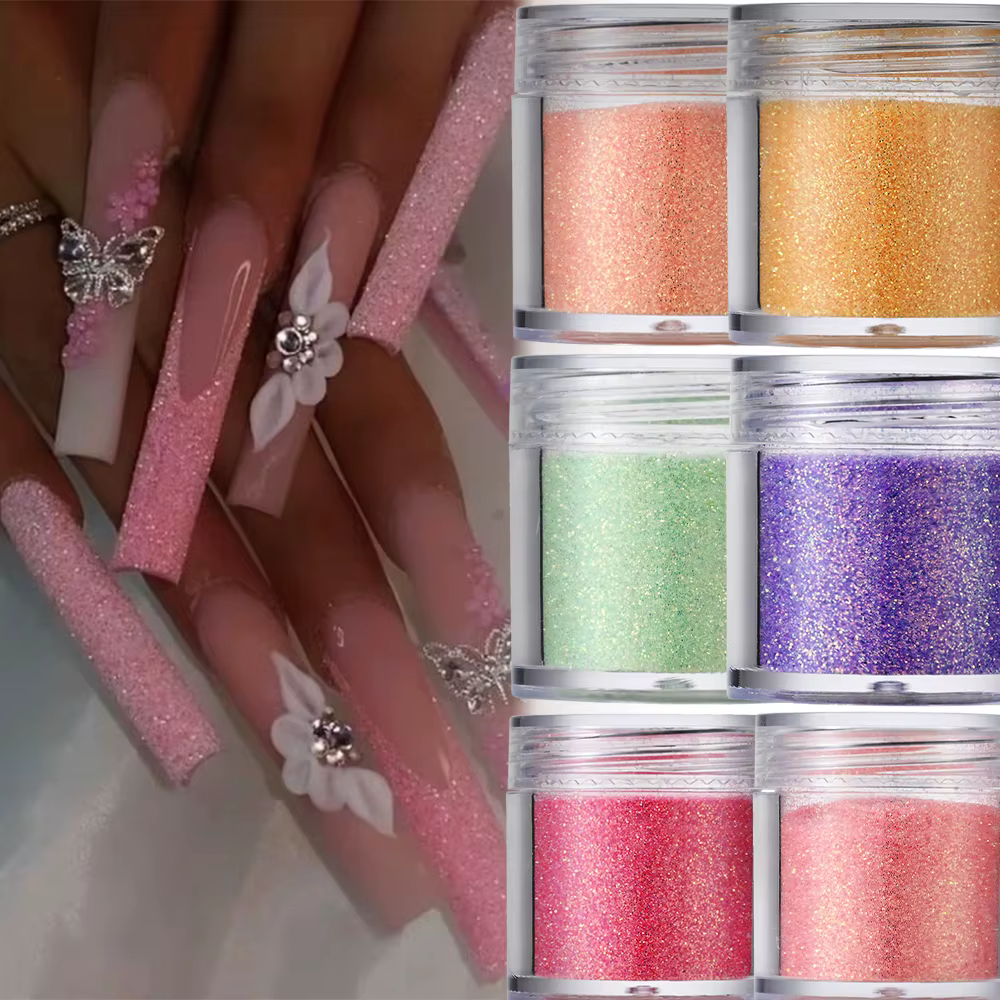 Poudre à paillettes pour ongles