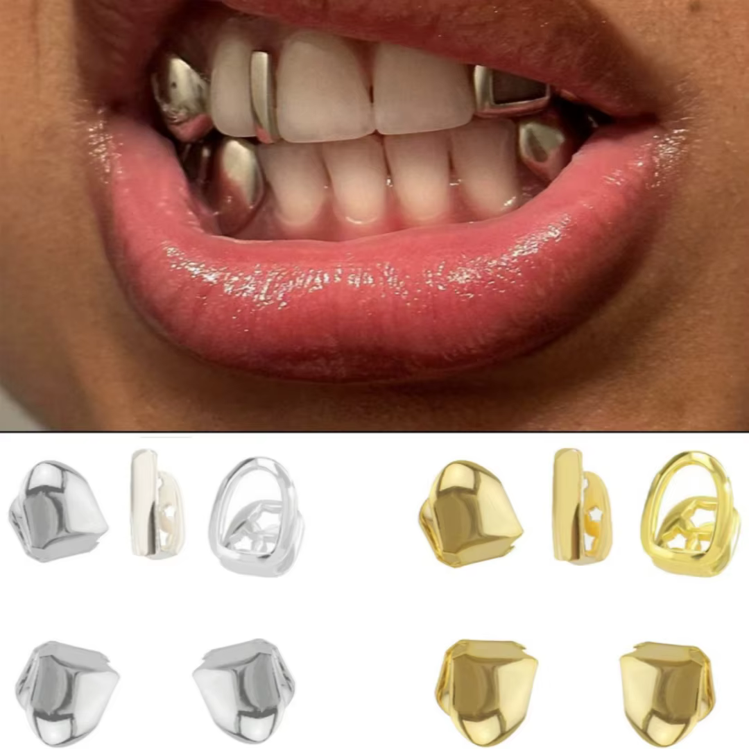 Ensemble de 5 accessoires dentaires hip-hop tendance pour la scène