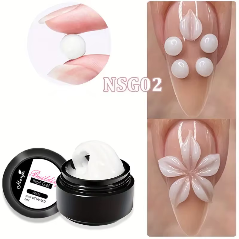 3D Multigel antiadhésif Extension de main ongles sculpté Gel vernis 5D modélisation solide stéréoscopique sculpter façonnage