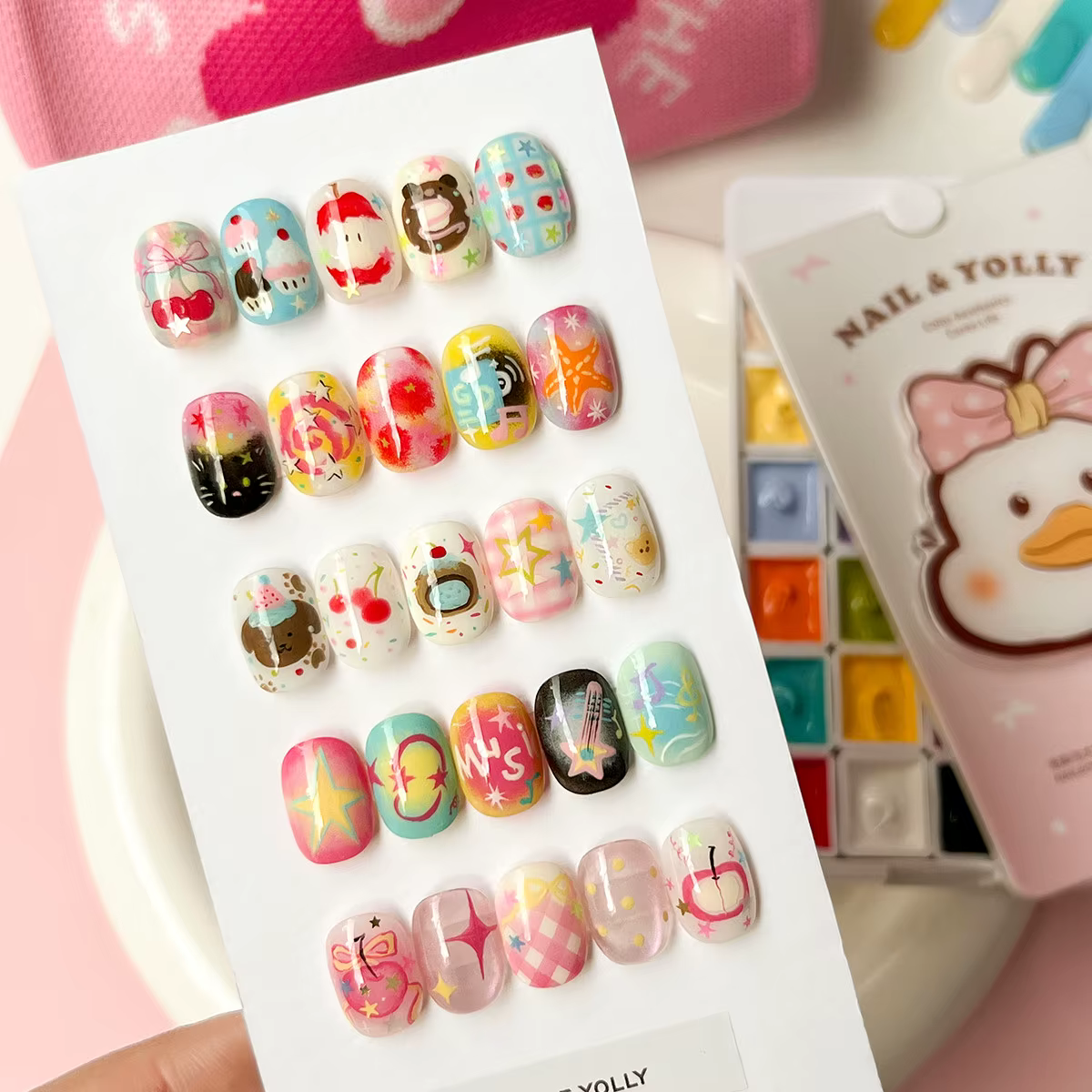 Gel de peinture réfléchissant rouge 24 couleurs pour nail art
