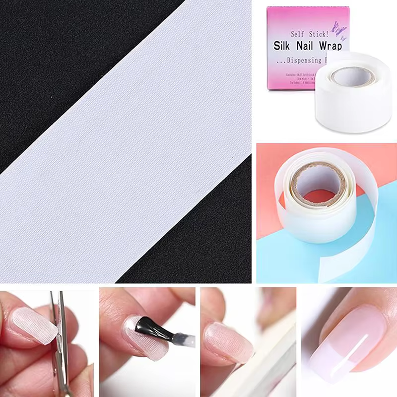 1 rouleau de réparation d'ongles en soie
