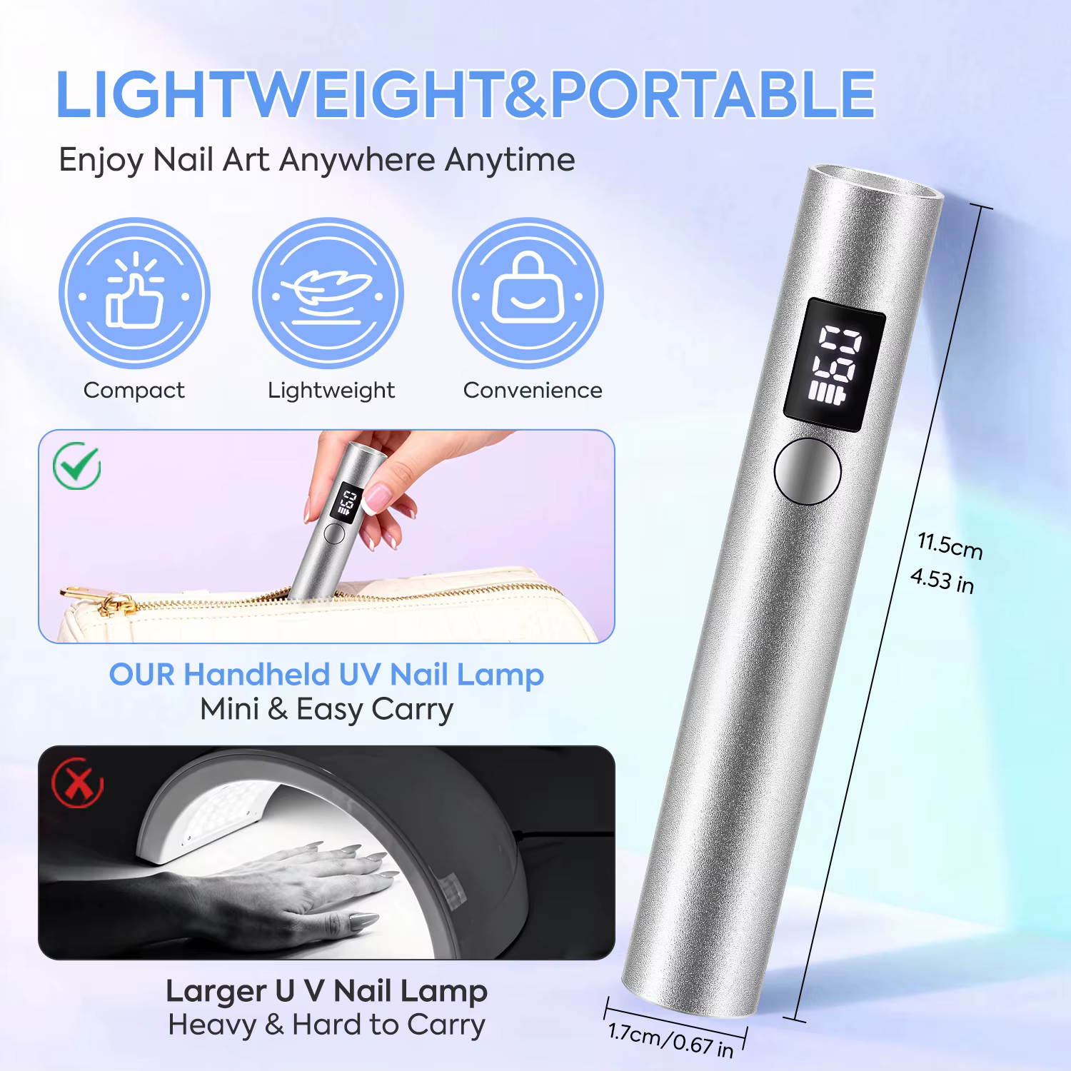 Sèche-ongles Portable UV LED lampe à ongles