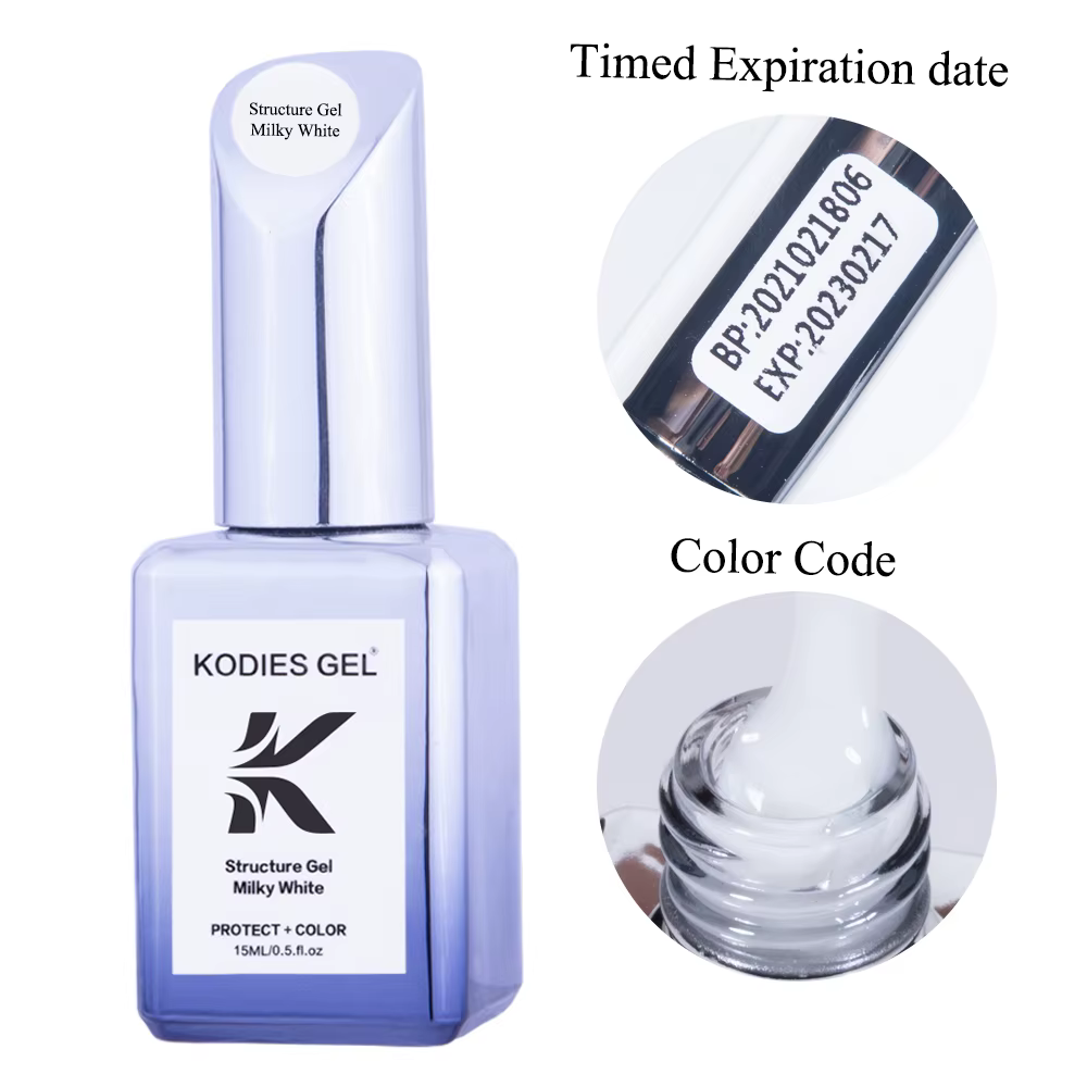 KODIES GEL blanc laiteux Gel vernis Structure Base en caoutchouc Gel