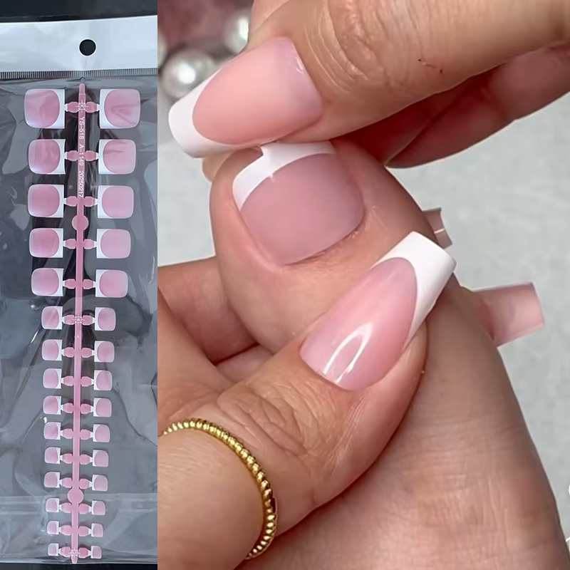Ensemble d'ongles français d'été