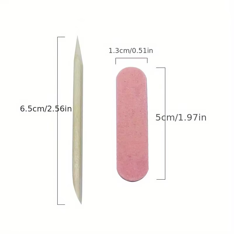 20 paquets d'outils et d'accessoires pour ongles comprenant des mini limes
