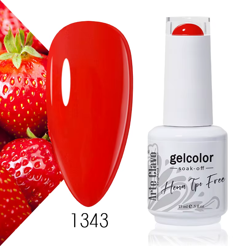 Arte Clavo série rouge vernis à ongles couleurs de fête