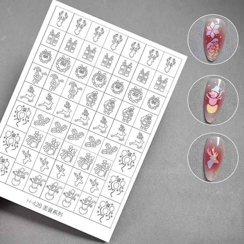 Pochoir d'aérographe pour ongles