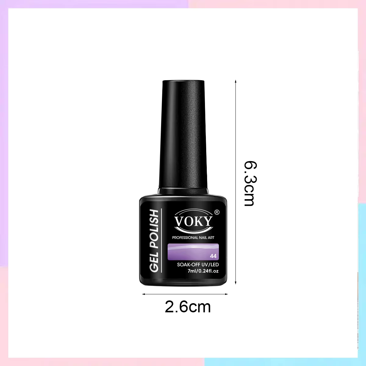 VOKY Ensemble de vernis à ongles gel 7 pièces