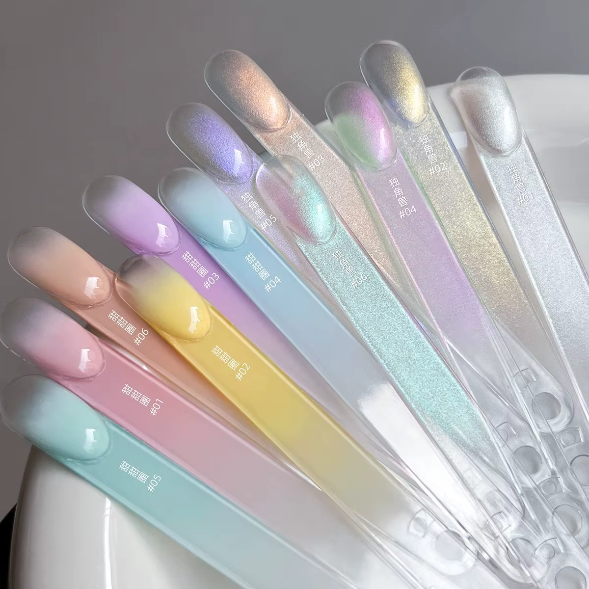 Gel de Peinture Dégradé 6 Couleurs pour Nail Art