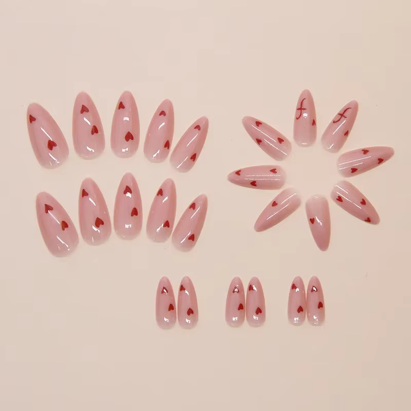 Faux ongles Sweet Love avec dégradé