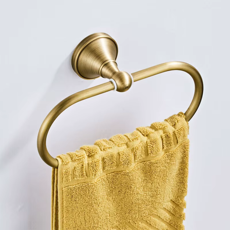 Ensemble d'accessoires de salle de bain de luxe en laiton massif: porte-serviettes, porte-papier, porte-serviettes, crochet pour peignoir, ensemble de salle de bain moderne complet