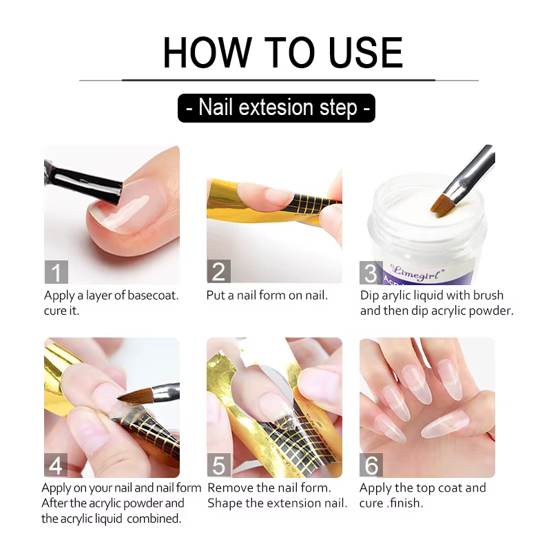 Kit de poudre de cristal pour ongles