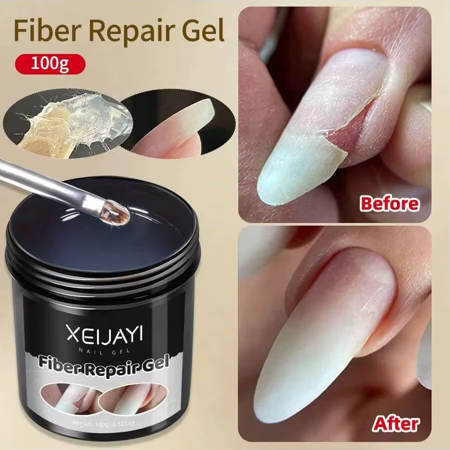 XEIJAYI 1Pc 100g Gel réparateur pour ongles cassés