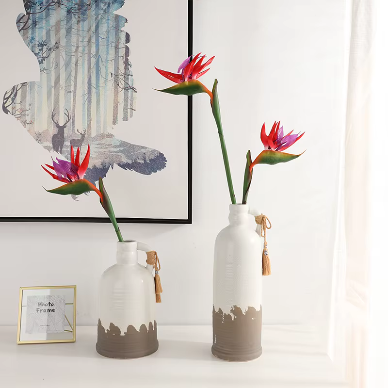 Grand oiseau de paradis, fleur tropicale artificielle, fausse plante d'oiseau de ciel pour la maison, le bureau, le décor de jardin, fleur, Gand ement